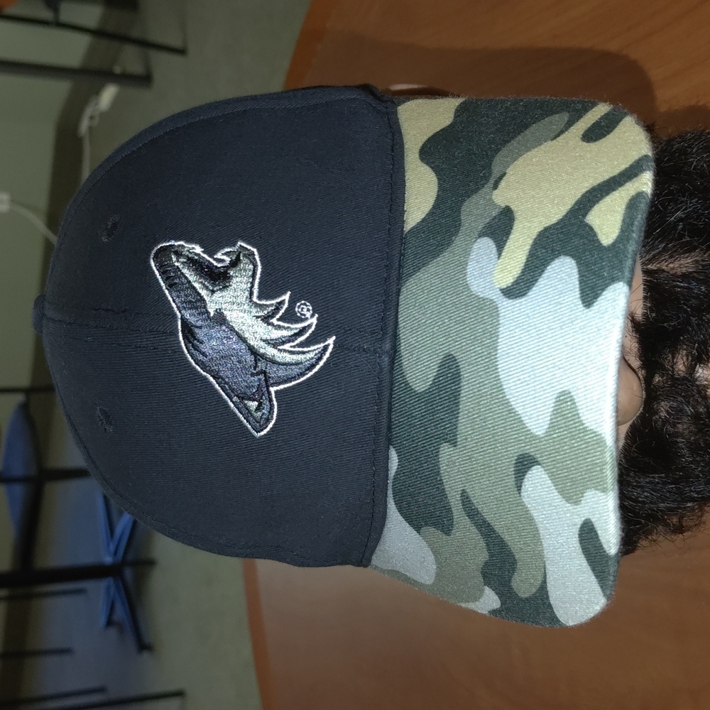 USAA x NHL Arizona Coyotes Embroidered Camouflage Visor Black Snapback Cap Hat